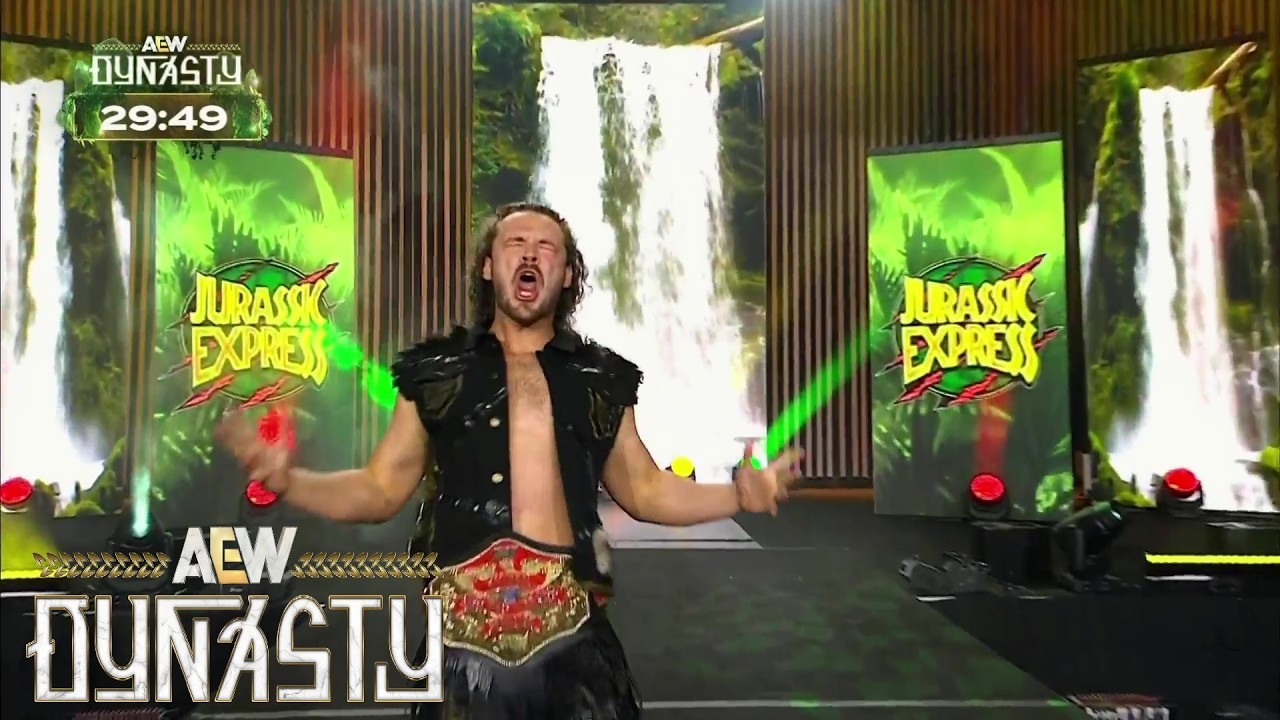 Jack Perry As AEW National Champion Entrance - AEW Dynasty in Vancouver, Canada, April 12, 2026