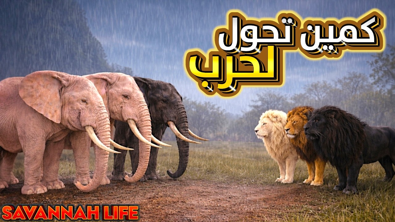 كمين ناري يشعل حرب ضد الفيلة 😱🔥 | ROBLOX SAVANNAH LIFE