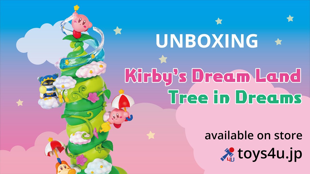 Kirby's Dream Land - Building beanstalk tree! [UNBOXING] / Re-ment miniature toy