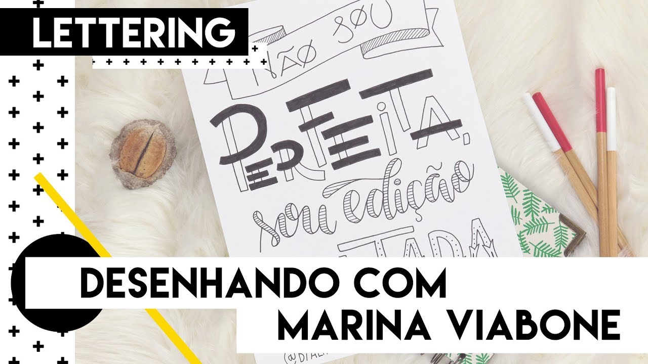 Collab de Lettering com Marina Viabone | by Aline Albino