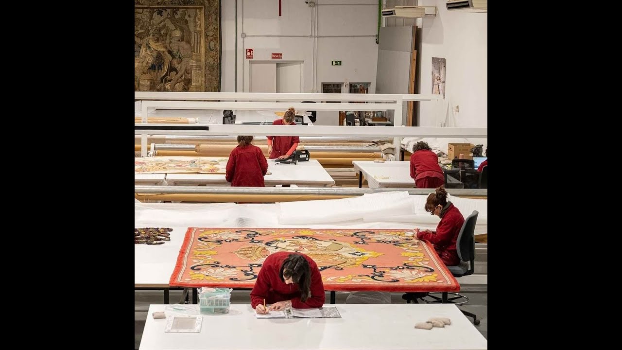 Restauración textil en Real Fábrica de Tapices