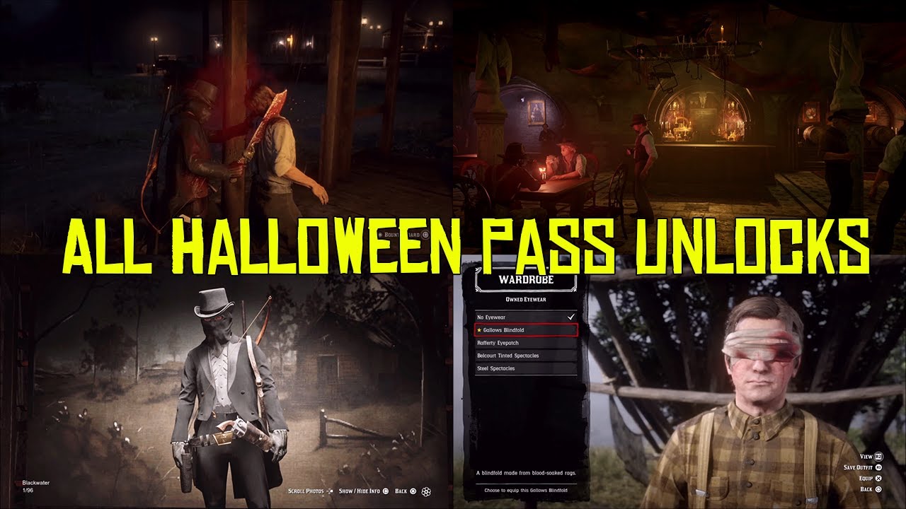 Red Dead Online Showing All Halloween Pass Unlocks, Is The Pass Worth It?