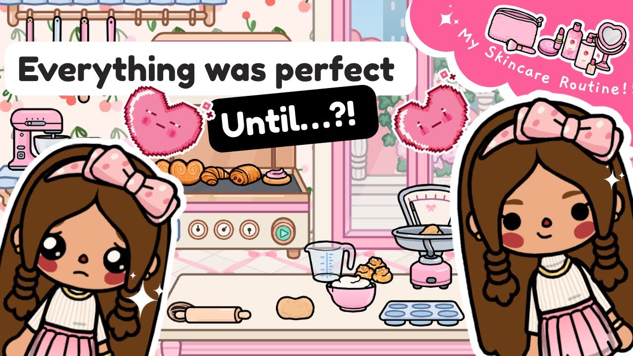 Late Morning to Bakery Chaos 🍰💖 | My Pink Daily Routine | Toca Boca Life