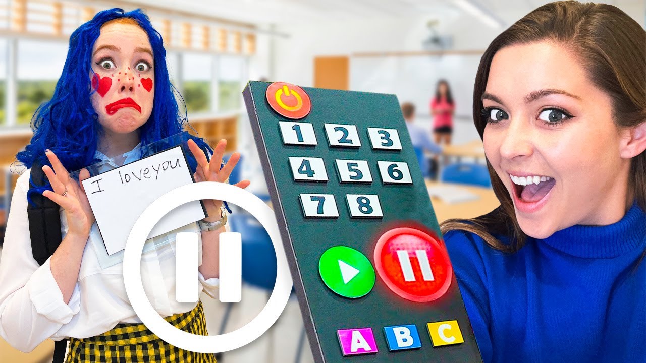 PAUSE Challenge in Kindergarten! Good Kid VS Bad Kid
