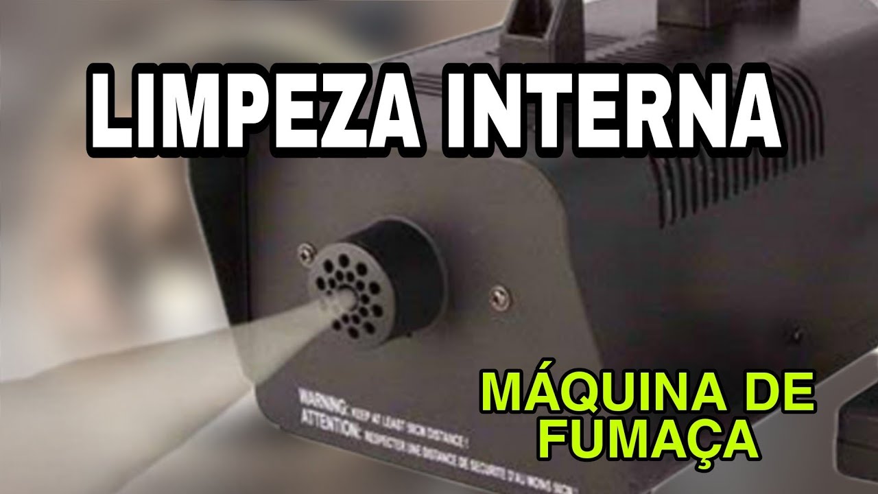 COMO LIMPA UMA M&Aacute;QUINA DE FUMA&Ccedil;A AP&Oacute;S O USO