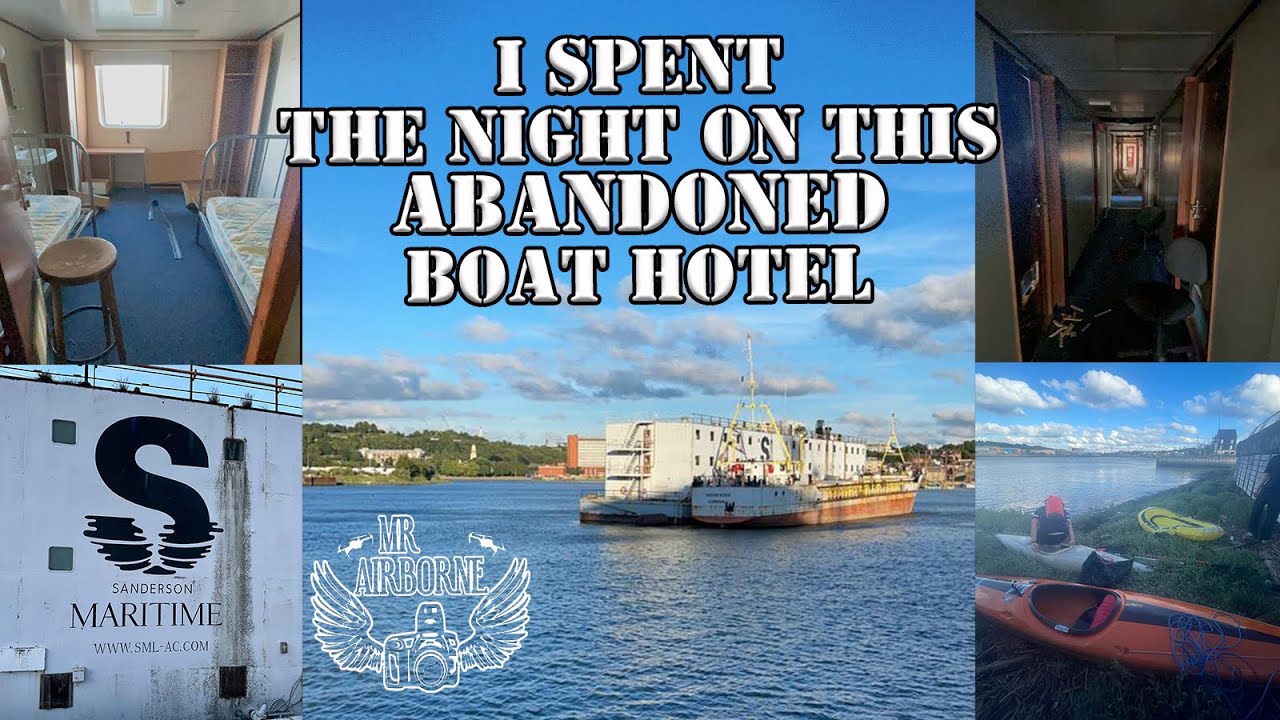 EXPLORING ABANDONED HOTEL BOAT (OVER NIGHTER)