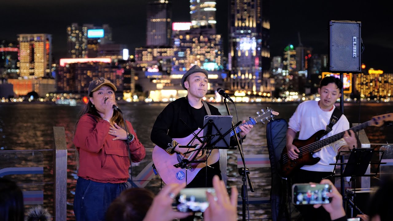 01/02/2025 年初四 The Flame 灣仔海濱公園 蛇年新春大團拜 Busking《海闊天空》
