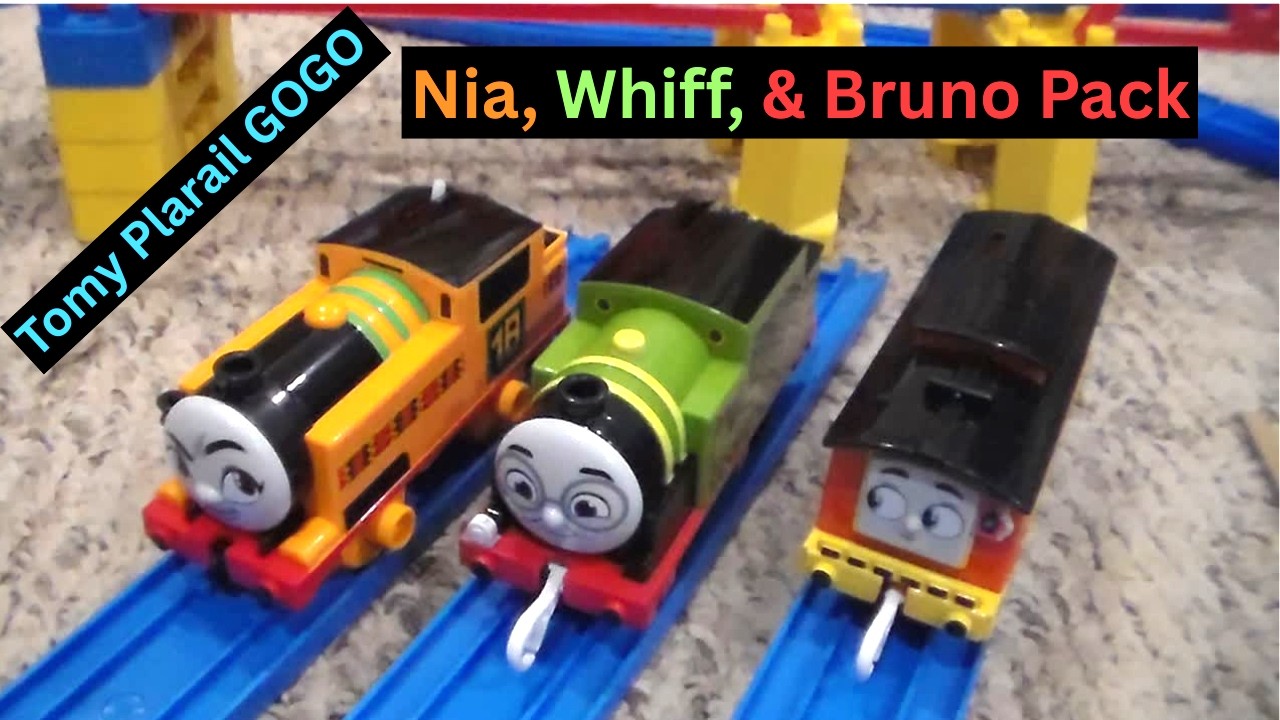 Thomas Tomy Plarail: GOGO Nia, Whiff, & Bruno Pack - Unboxing & Review