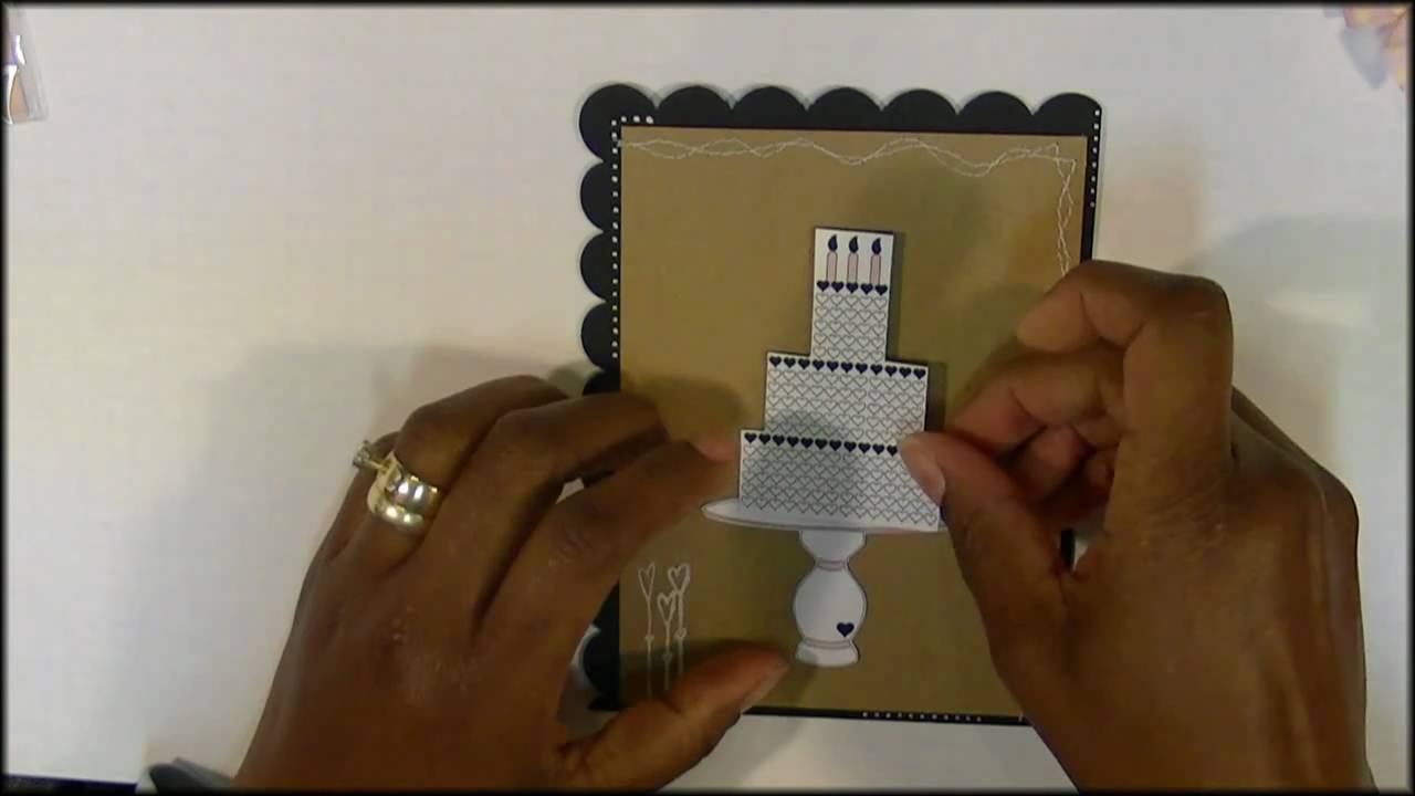 Valentine's Day Birthday Card....The Cutting Cafe