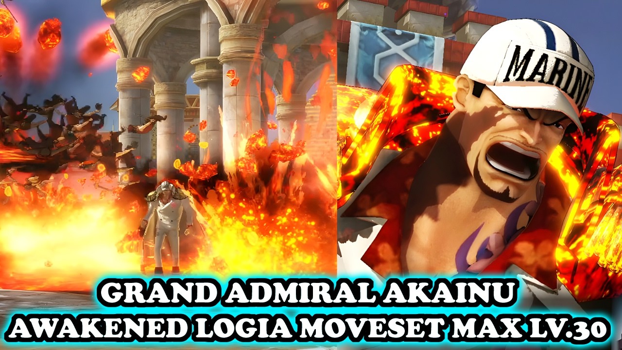 NEW Fleet Admiral Akainu MODDED MOVESET (MAX LV.30 BEST BUILD) | One Piece Pirate Warriors 4