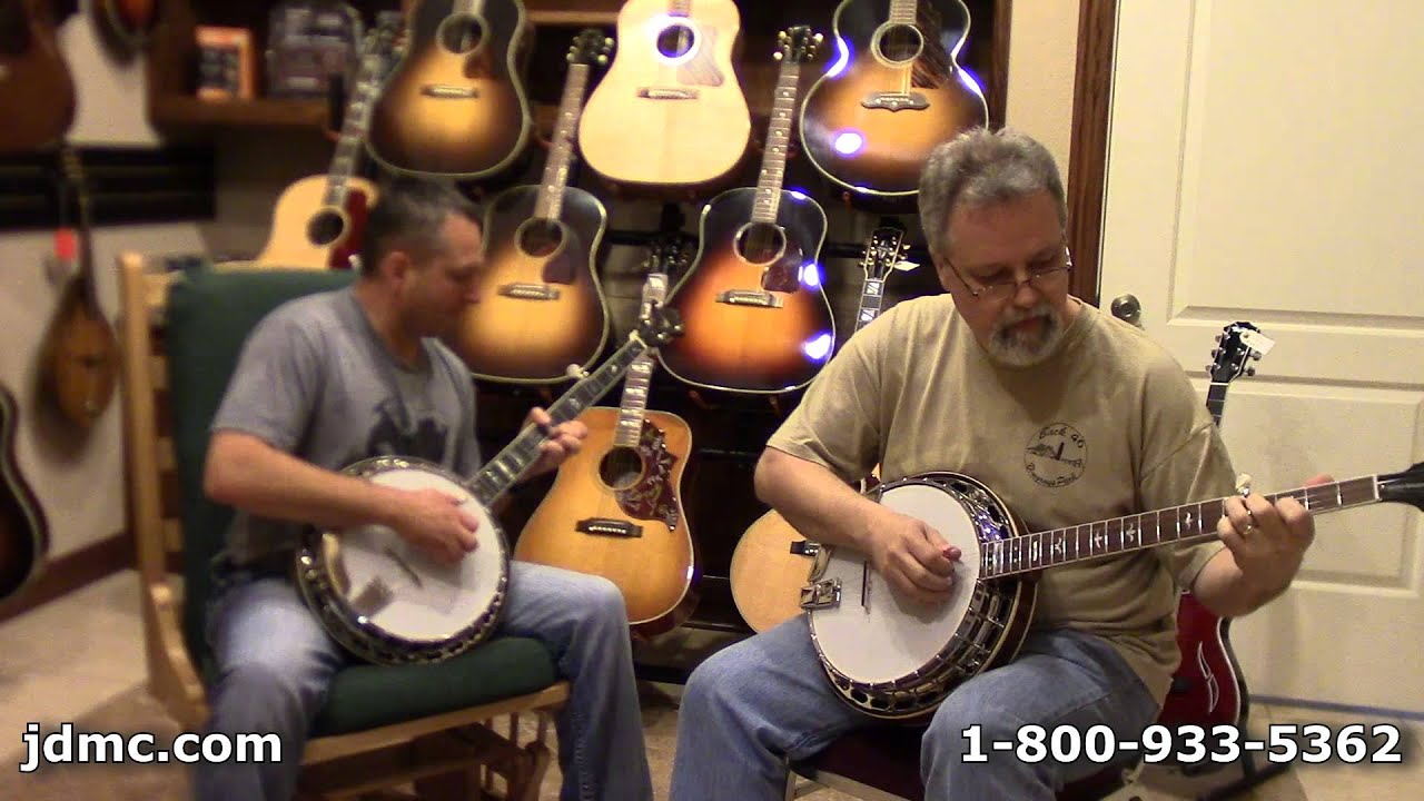 Melodic Banjo vs Scruggs Style Banjo on Huber Sammy Shelor and Stelling Swallowtail at JDMC