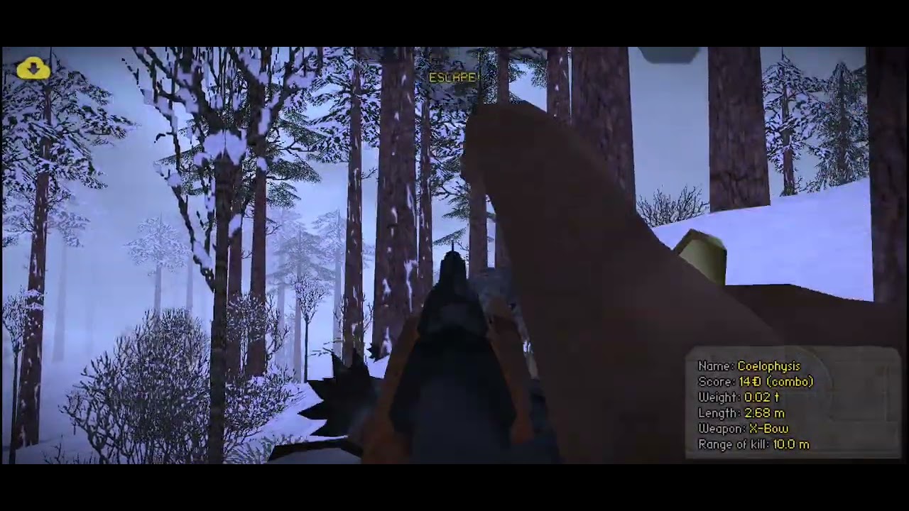 Carnivore Frost hunt hunting dinosaur