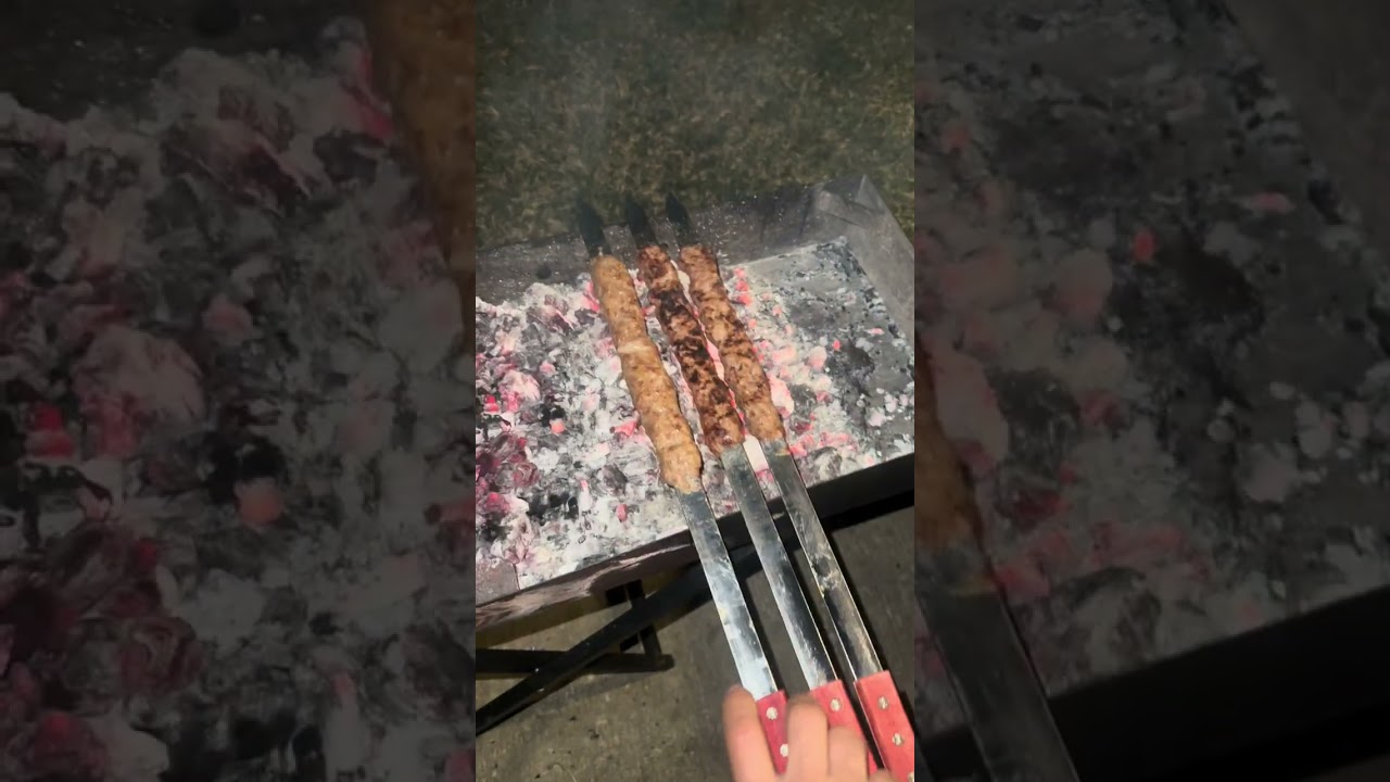 Kabob party was fun with family