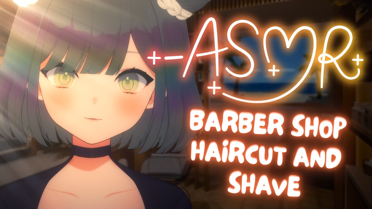 【ASMR】barber gives you a haircut and shave💈🖤 | real hair trimmer sounds💇&zwj;♂️ | onee-san😴  #3DIO #asmr