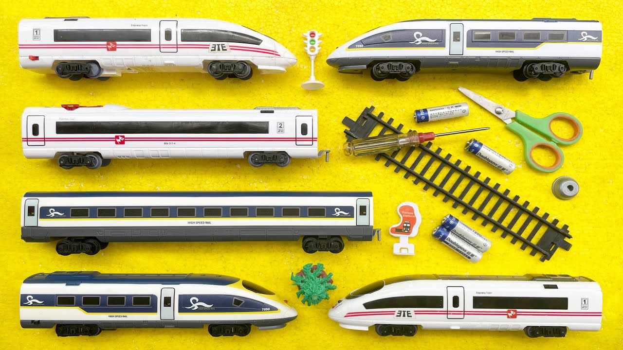 Unboxing Dan Merakit Mainan Kereta Api Express, Kereta Api Cepat Whoosh, Kereta Cepat Shinkansen