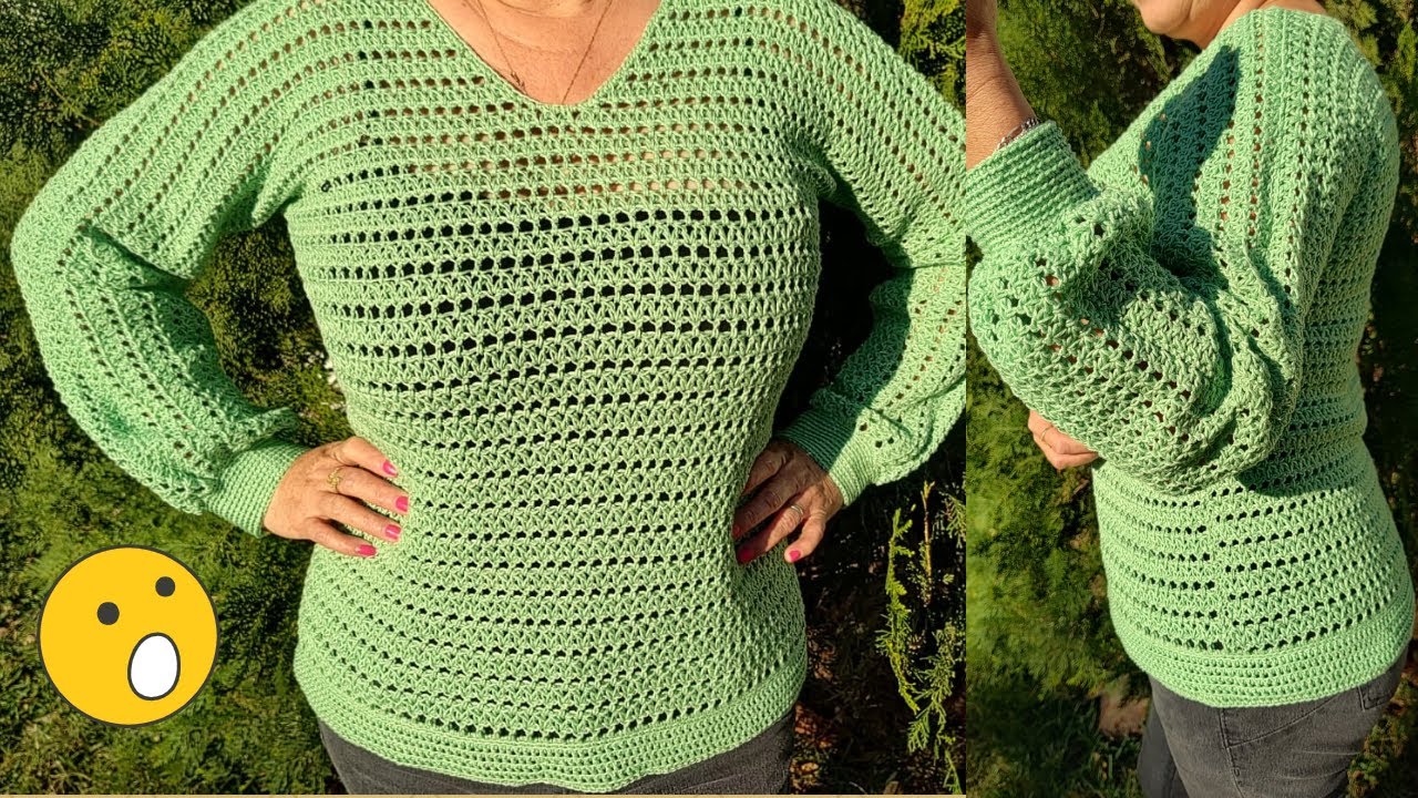 Blusa oversize 💚 punto Nórdico🐑