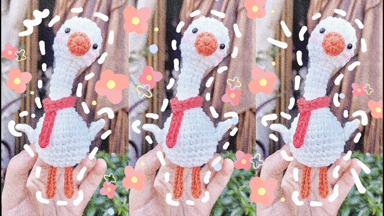 How to crochet a WHITE DUCK | Crochet mini DUCK | Hướng dẫn cách móc VỊT TRẮNG bằng len | Lem'n Do