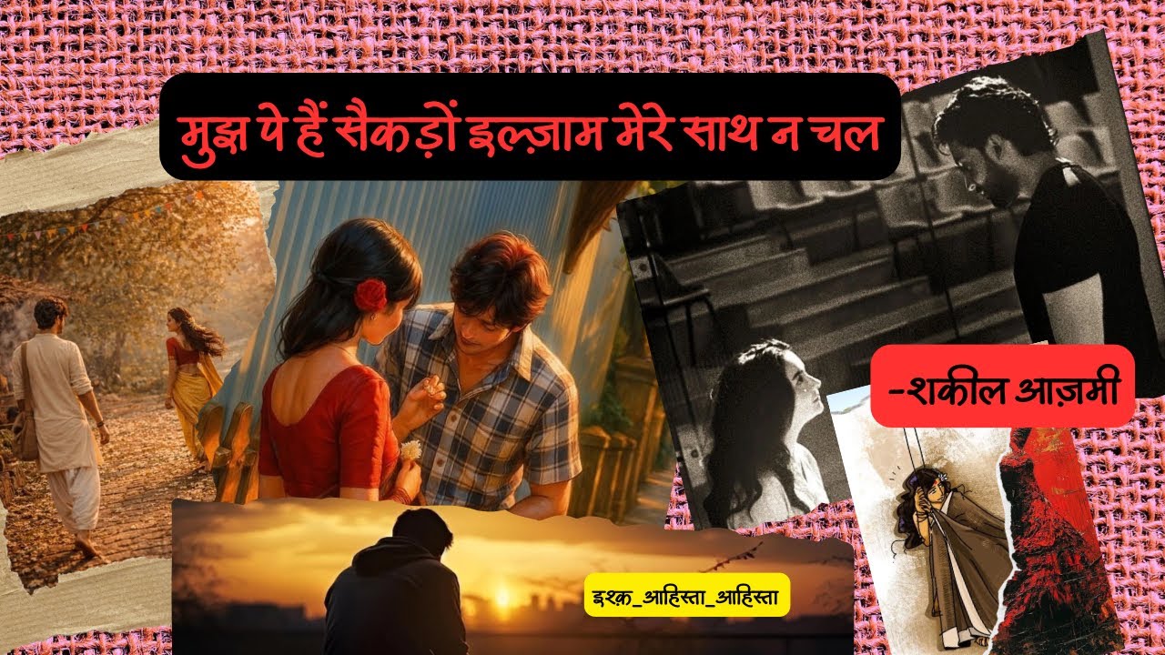 मुझपे हैं सैकड़ो इल्ज़ाम मेरे साथ न चल।sad ghazal |#ghazal #shayari #gazal #urdupoetry #sadshayari 