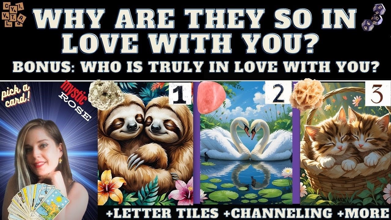 WHO IS IN LOVE WITH YOU AND WHY? 💗 TAROT PICK A CARD  (+names +Astro Dice +Details)