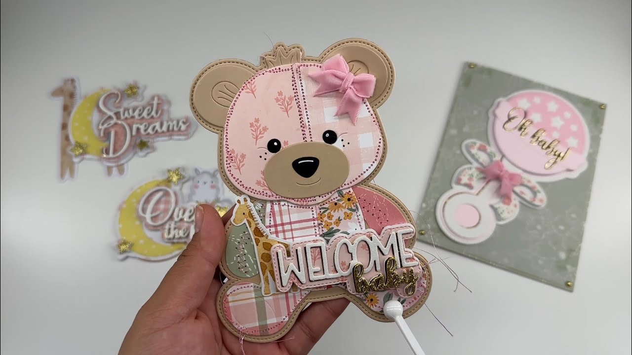 Baby girl theme project sharing using @ScrapDiva29 dies. 🌸💕🎀