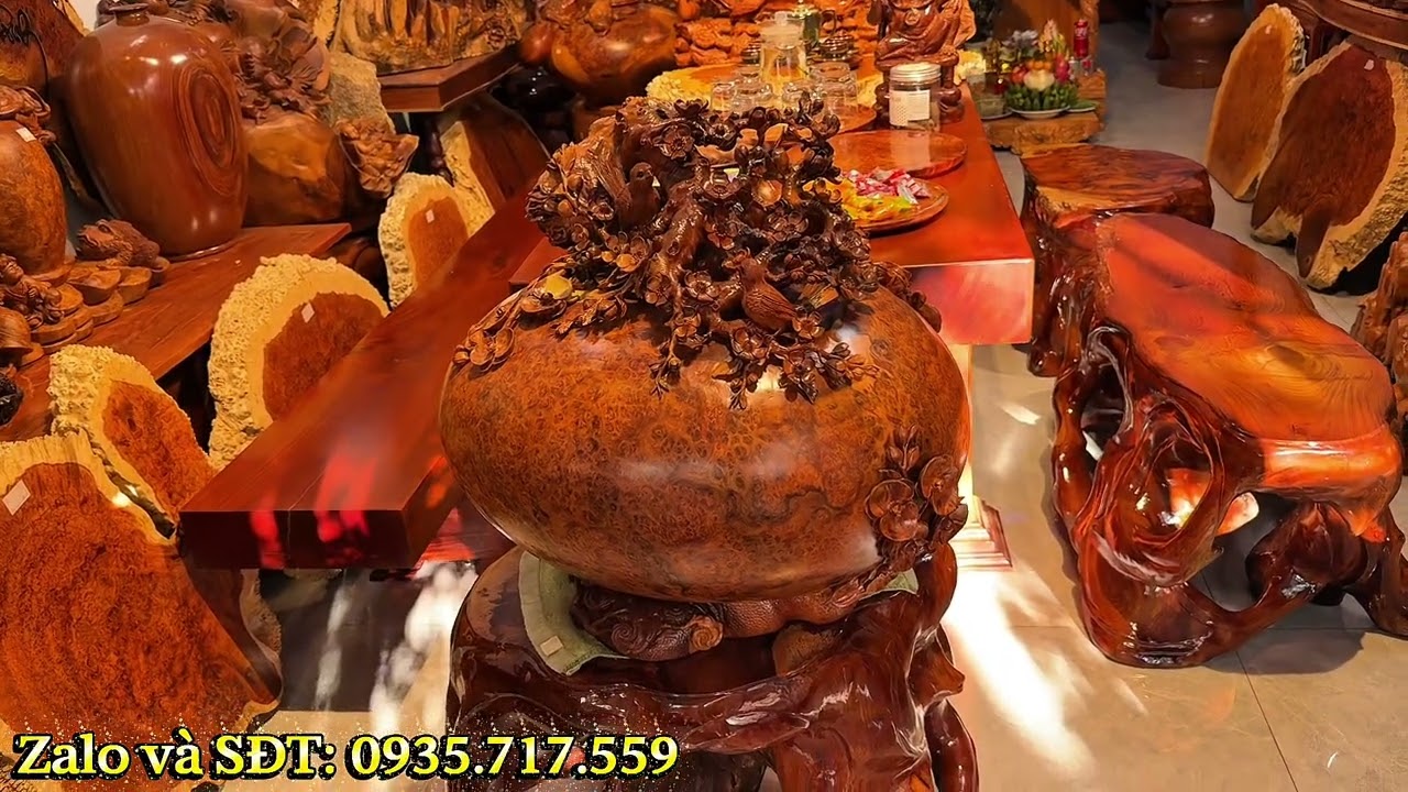 Mùng 3 mở hàng đầu năm. Giá công khai gần 200 sản phẩm gỗ quý Nu Hương, Cẩm, Trắc, … toàn đồ vip