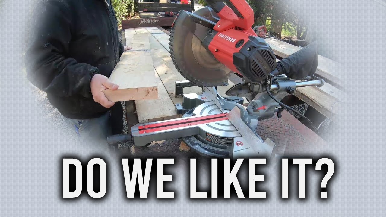 Обзор торцовочной пилы Craftsman!