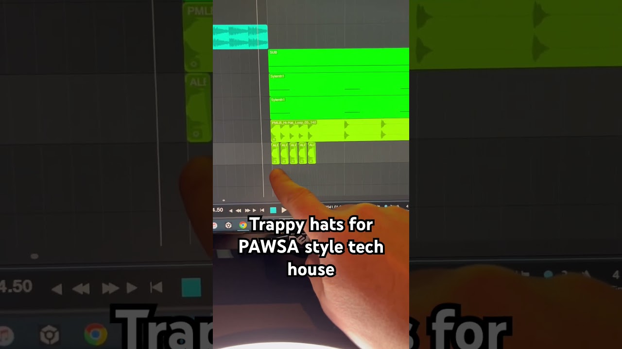 Trappy Hihats for pawsa style bootlegs #ableton #presonus #techhouse #producer #dj #pawsa
