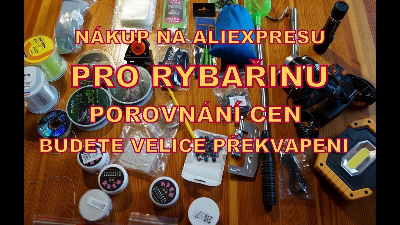 Rybaření 2019 NÁKUP NA  ALIEXPRESSU I. PRO RYBAŘINU