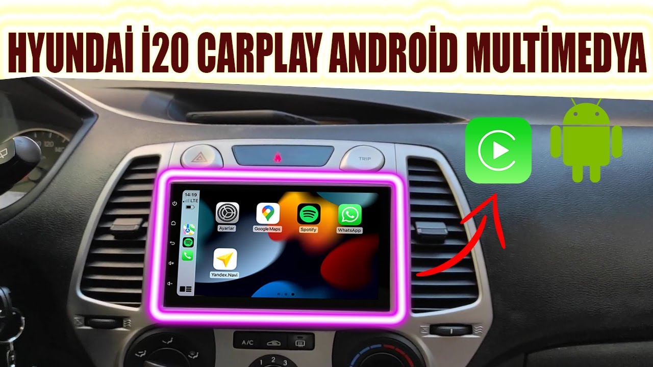 Hyundai İ20 | Carplay & Android Multimedya Sistemi! 22-1397