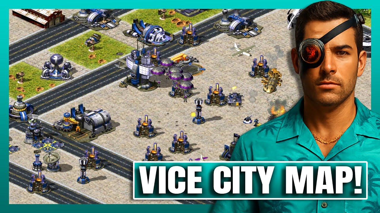 Red Alert 2 vs GTA Vice City – 7v1 BRUTAL Showdown!