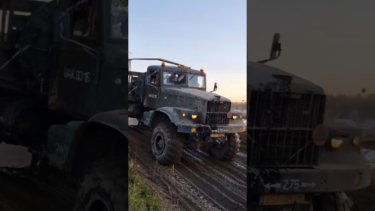 Deep Soviet V8 Rumble &mdash; KrAZ 255  #tank #military #tank