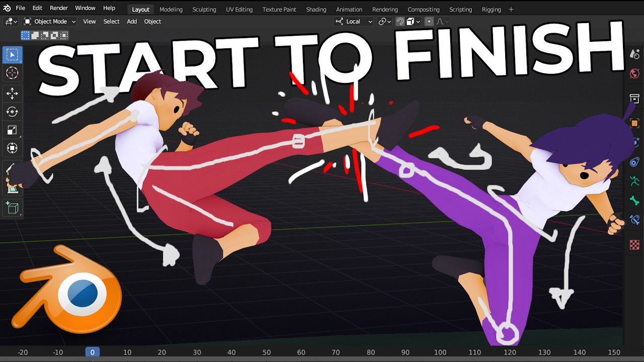 How To Animate A Fight Scene In Blender | FULL SERIES