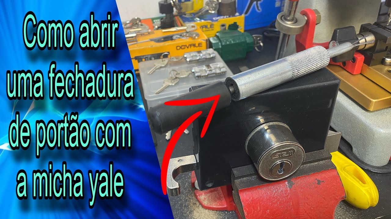 COMO ABRIR UMA FECHADURA DE PORTÃO COM A MICHA YALE !!!