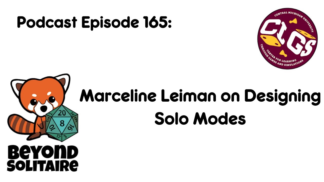Beyond Solitaire Podcast 165: Marceline Leiman on Designing Solo Modes