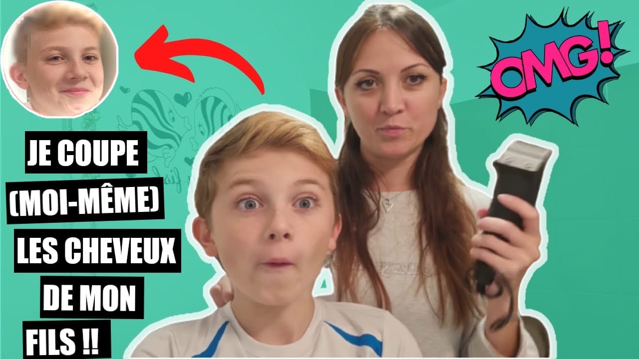 Je COUPE moi-même les CHEVEUX de Dyllan ✂ 😰