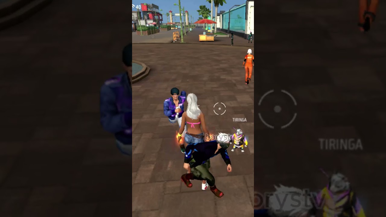 Trollando os gados na Ilha vestido de Mulher #freefire #freefirebrasil #garenafreefire