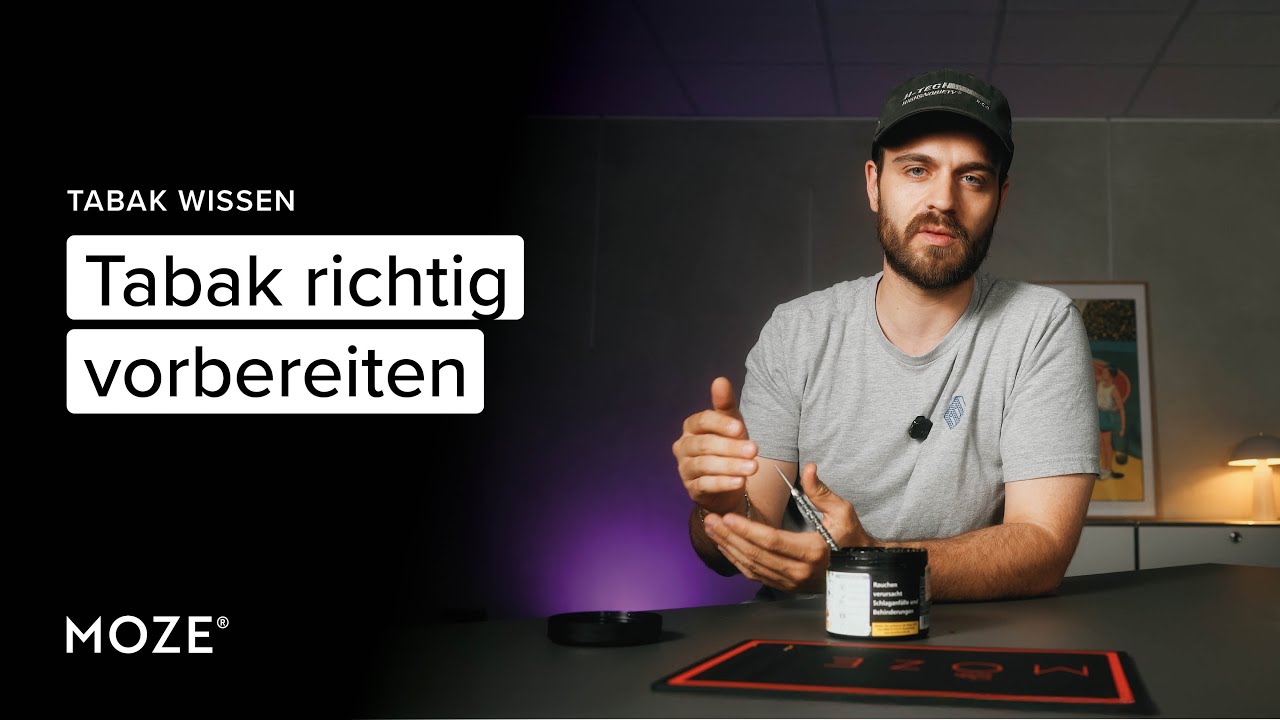 Shisha Tabak richtig vorbereiten | Moze Shisha Wissen