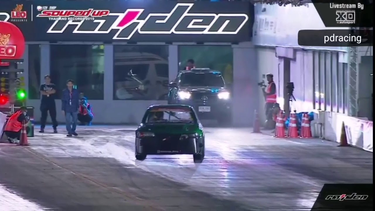 Malaysia Setiawangsa Racing proton satria 4wd 8.5 second Drag Racing Bangkok Souped Up 2019