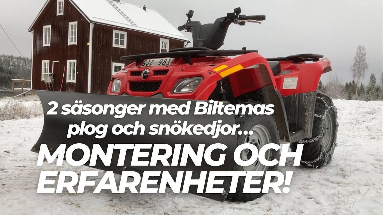 Biltemas ATV-plog och sn&ouml;kedjor