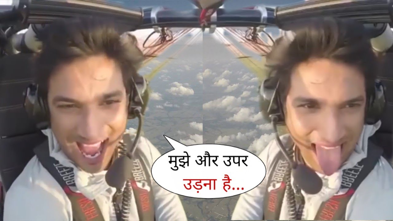 Sushant Singh Rajput Enjoying Skydive and Flying a Plane | How much talents in this Person