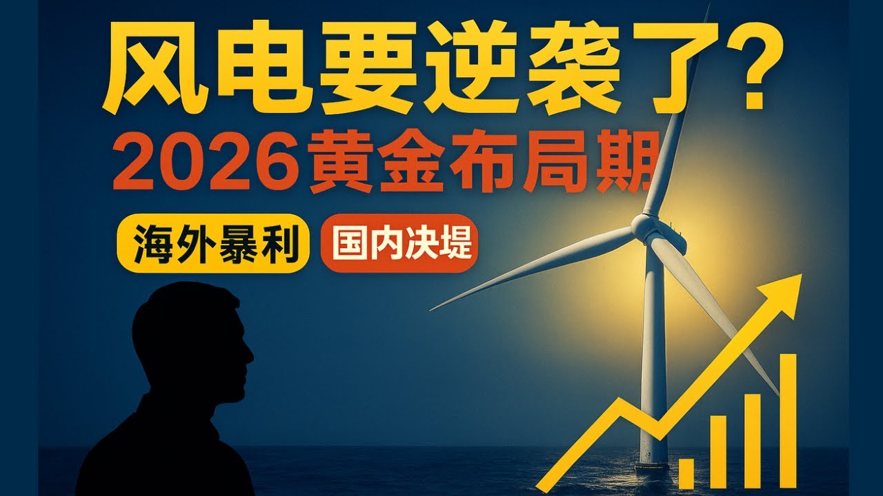 【行业深度】新能源「最惨倒霉蛋」要逆袭了？风电行业走出至暗时刻，国内海上风电堰塞湖决堤+海外暴利双重共振，2026年可能是黄金布局期！
