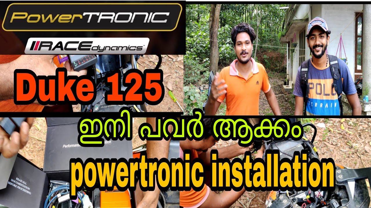 Powertronic ECU installation  KTM DUKE 125 cc #carboncustomzkerala