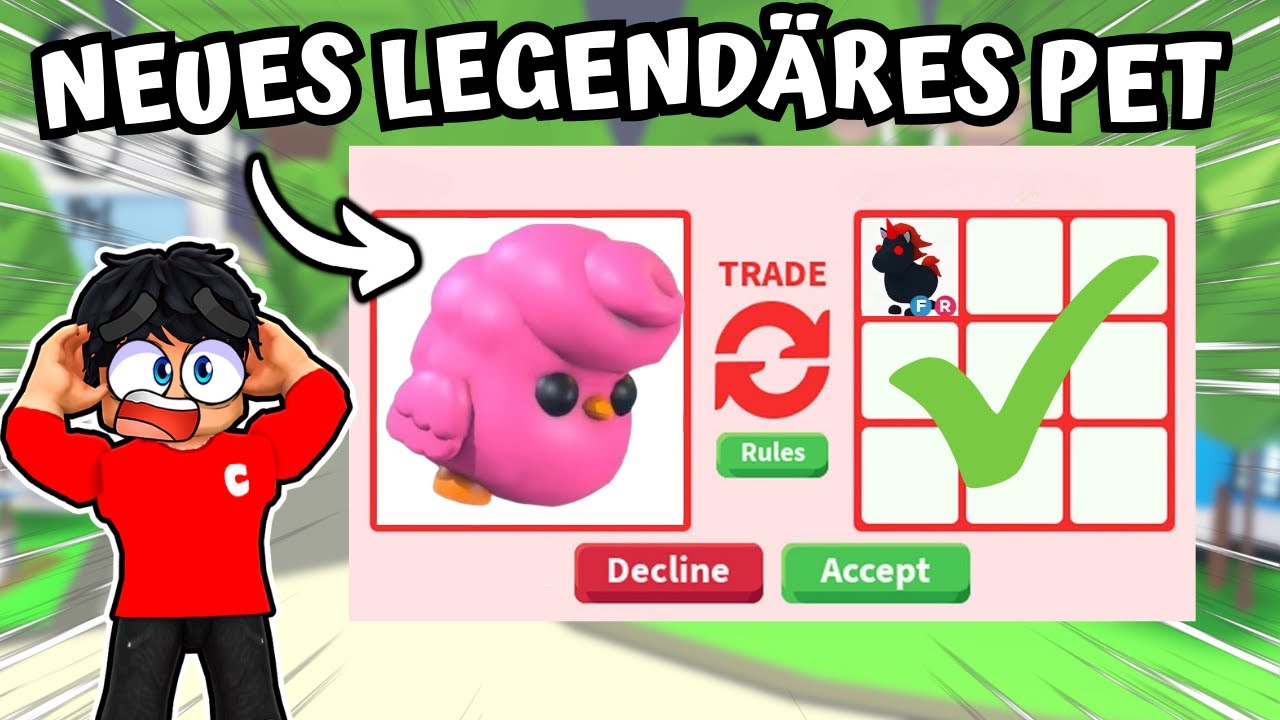 WIR TRADEN DAS NEUE LEGENDÄRE PET VOM OSTER UPDATE! | Adopt me Trading Video