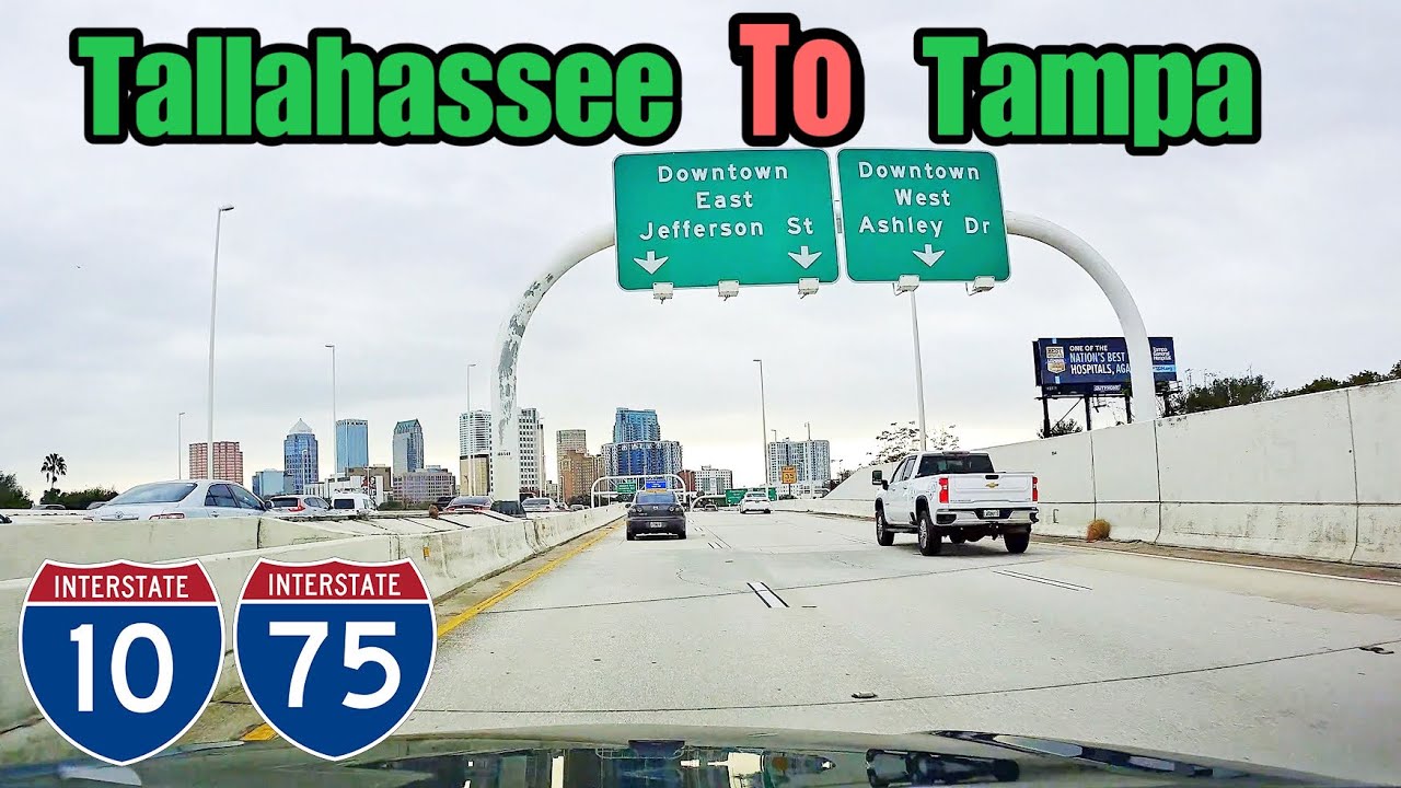 Tallahassee to Tampa , Florida, USA, I-10 , I-75