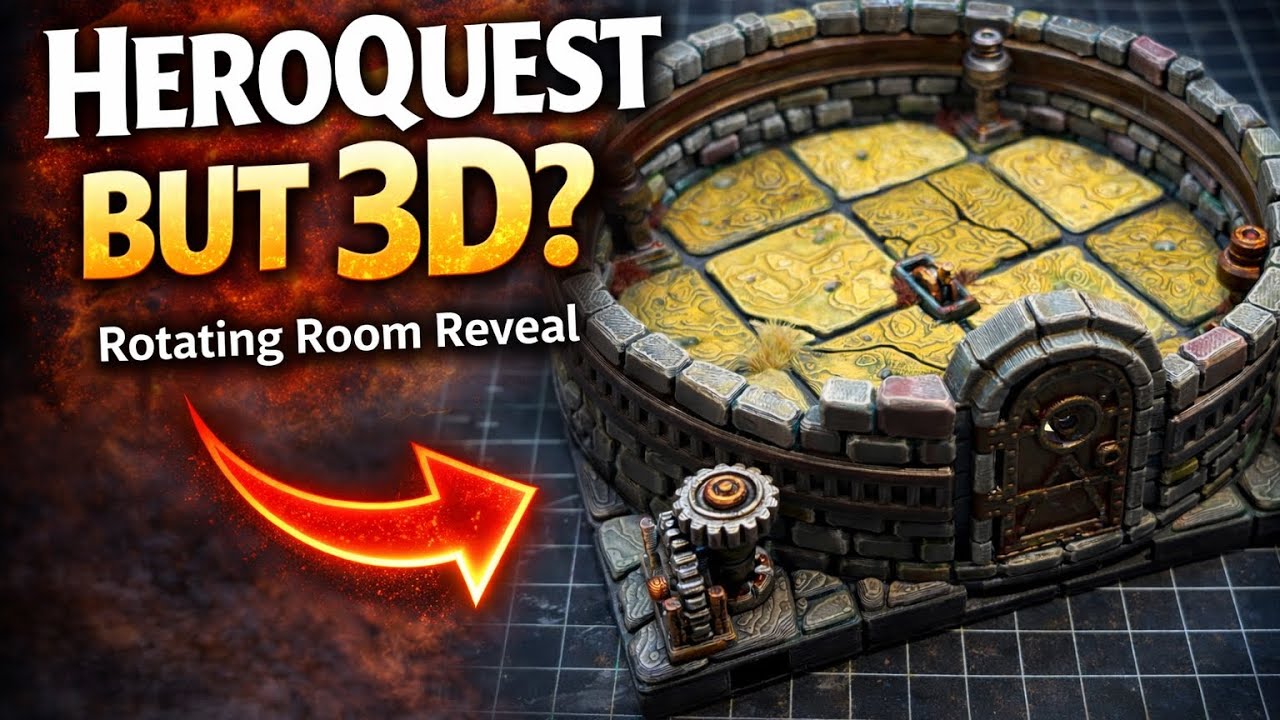 HeroQuest But 3D?! | Rotating Room Reveal & Classic Tile Upgrade