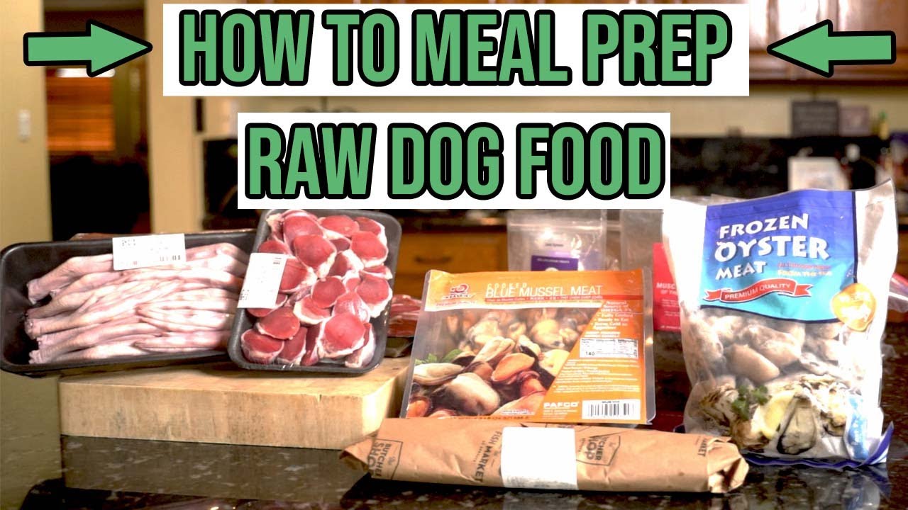 How to meal prep a raw food diet for dogs