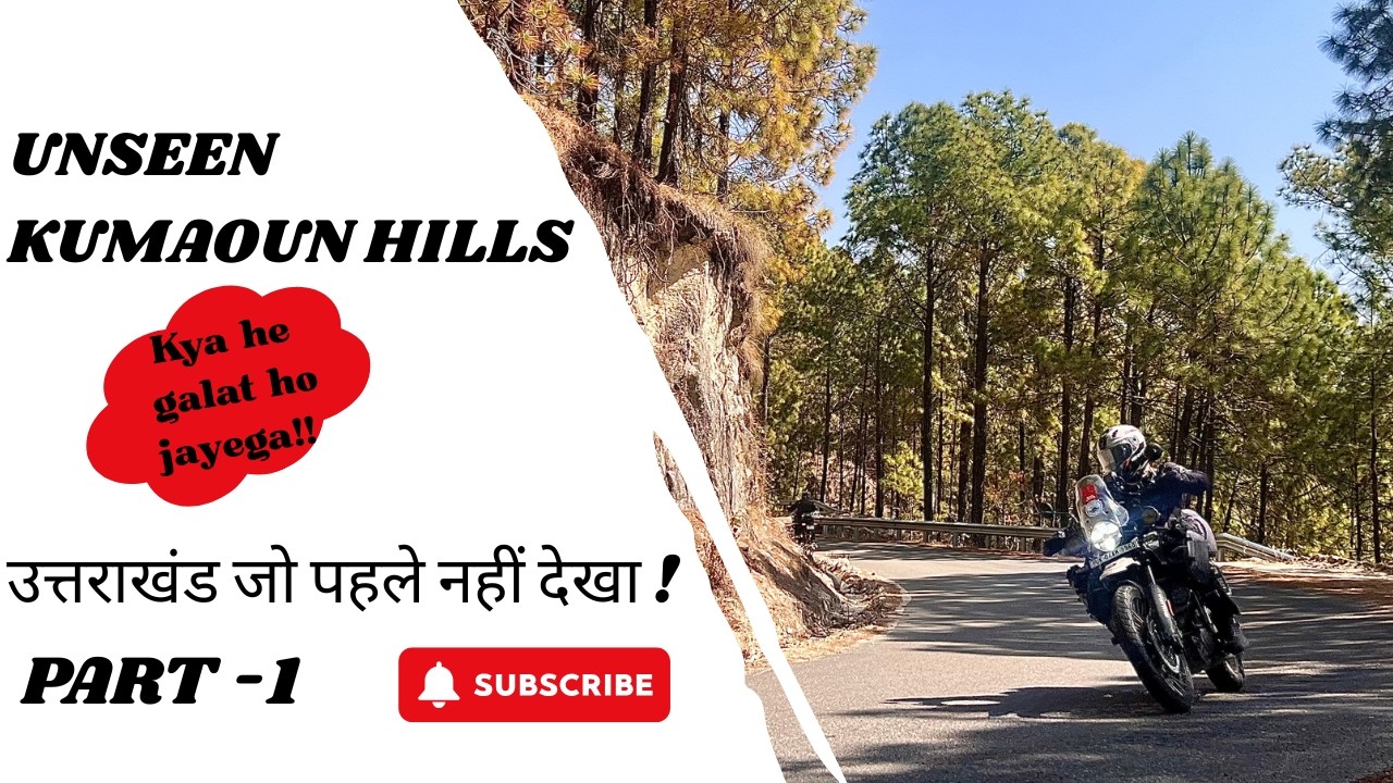 Jaipur to Kausani Uttarakhand. Pahad jaha tourist nahi rider jaate hai.