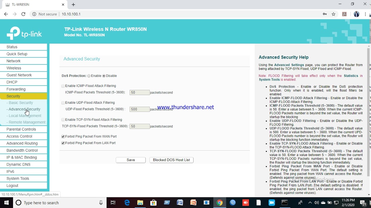 How to Firmware Update,Ddos protection and  Advance security  On TP Link Router.