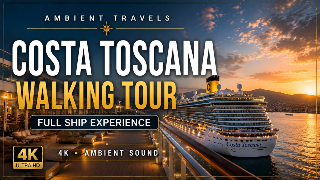Costa Toscana Full Ship Walk 4K | Real Cruise Atmosphere Tour