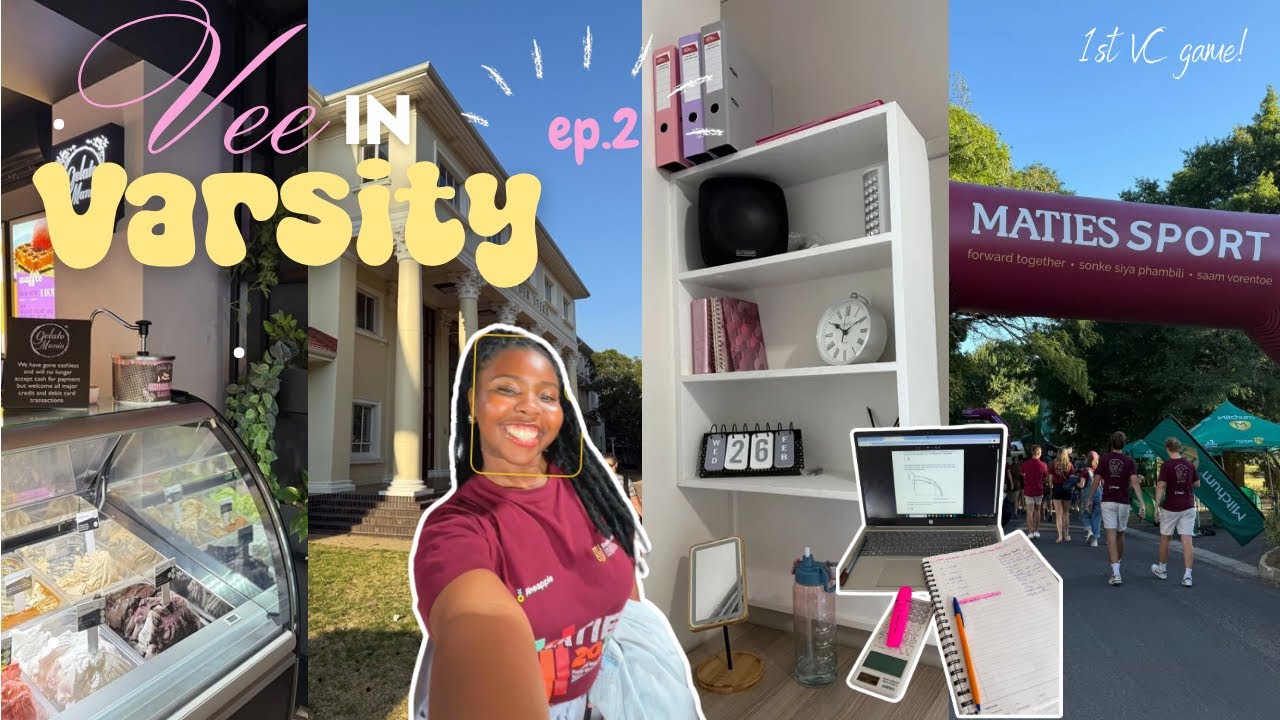 Vee In Varsity Ep.2 | nail appointment, 1st Varsity Cup game, spend a uni day with me,skincare + yap